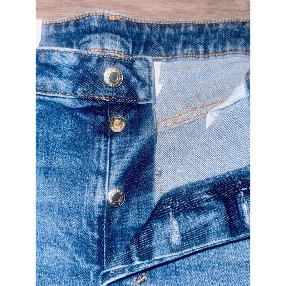 NWT H&M &Denim Ultra High Waist Mom Jeans Blue Size 16 - Picture 4 of 8